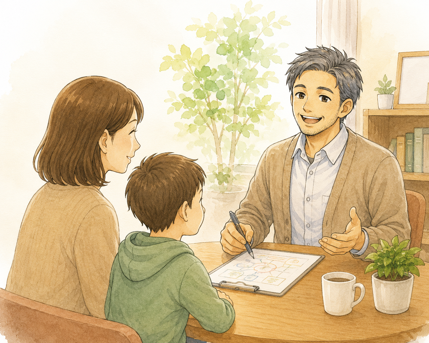 学び方相談室の相談風景
